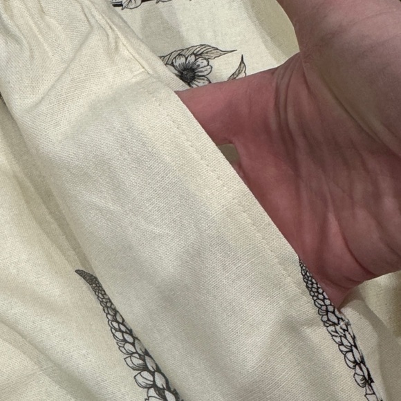 NWT Max Studio London Linen Blend Floral Midi Skirt | Size L - Picture 12 of 12